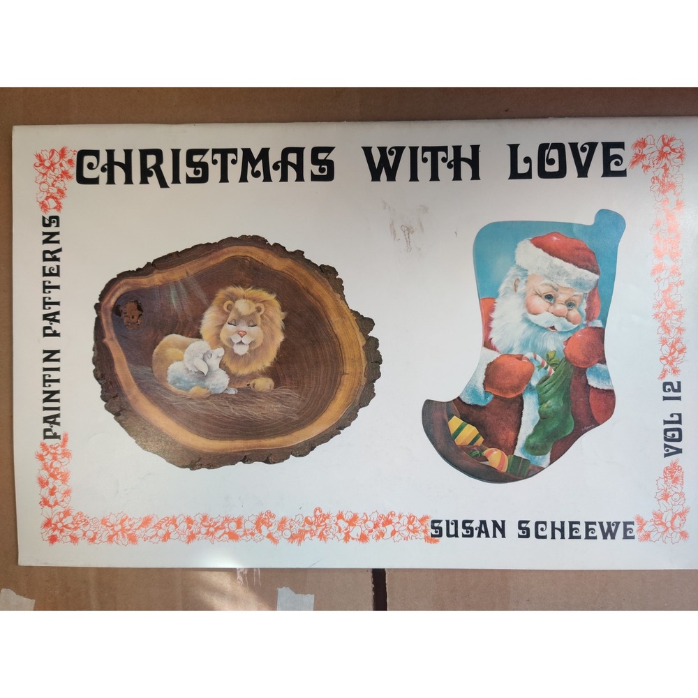Vintage 1980 Christmas With Love Vol 12 Susan Scheewe Painting Pattern Book